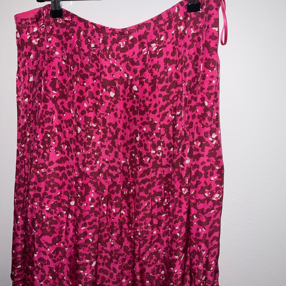 Marie Oliver Edie Midi Skirt Hot Pink / Barbie Pink / Cheetah Print - Picture 3 of 8